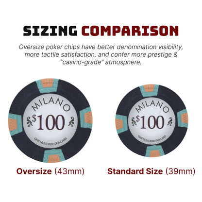 Oversize 43mm Poker Chip Tray with Lid