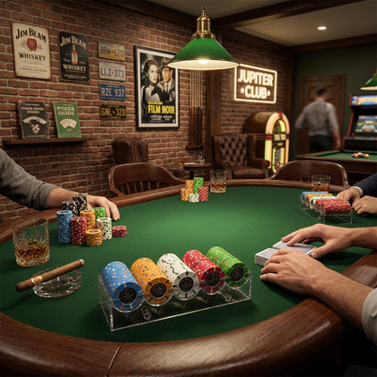 Oversize 43mm Poker Chip Tray, Interlocking Design