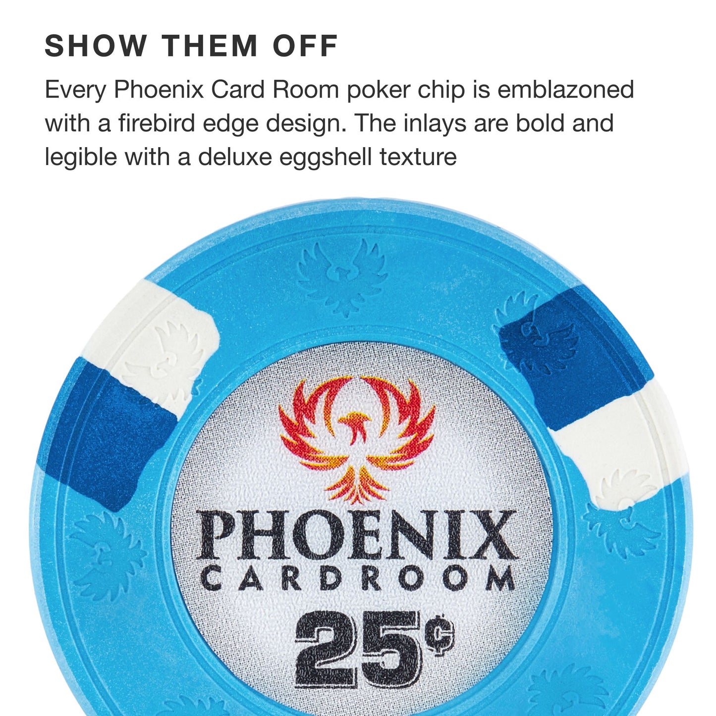 Phoenix 10-gram Real Clay Poker Chips (25-pack)